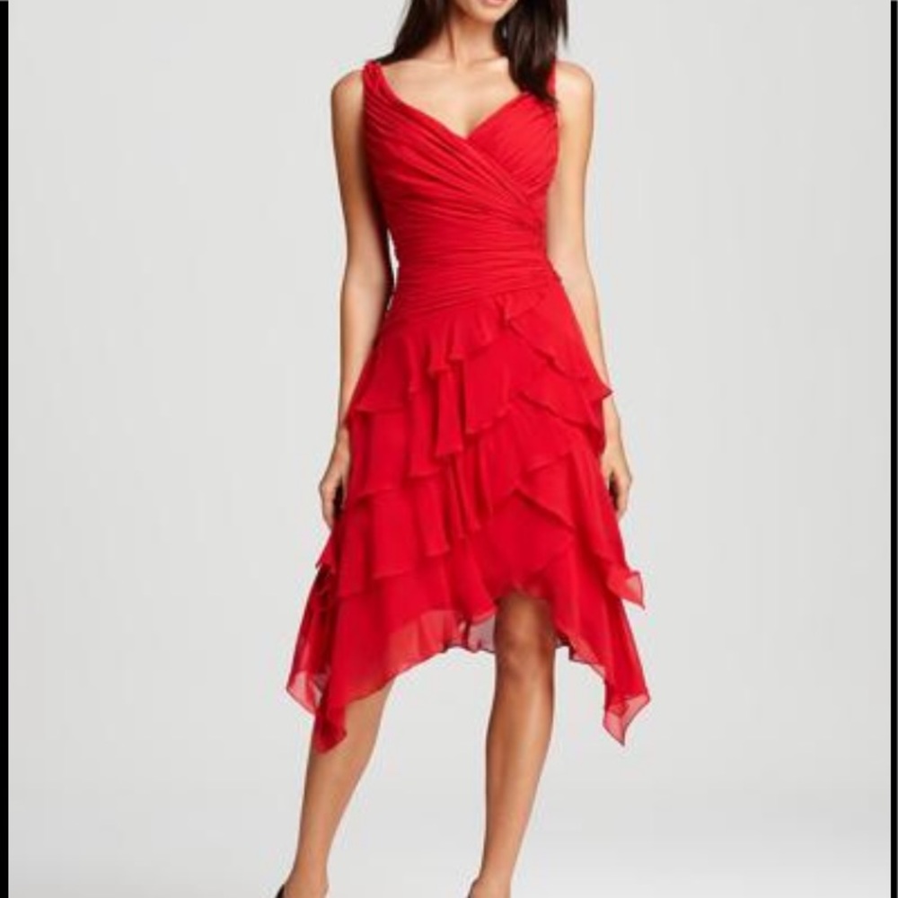 T by Tadashi Soto Sleeveless Dress - V Neck
